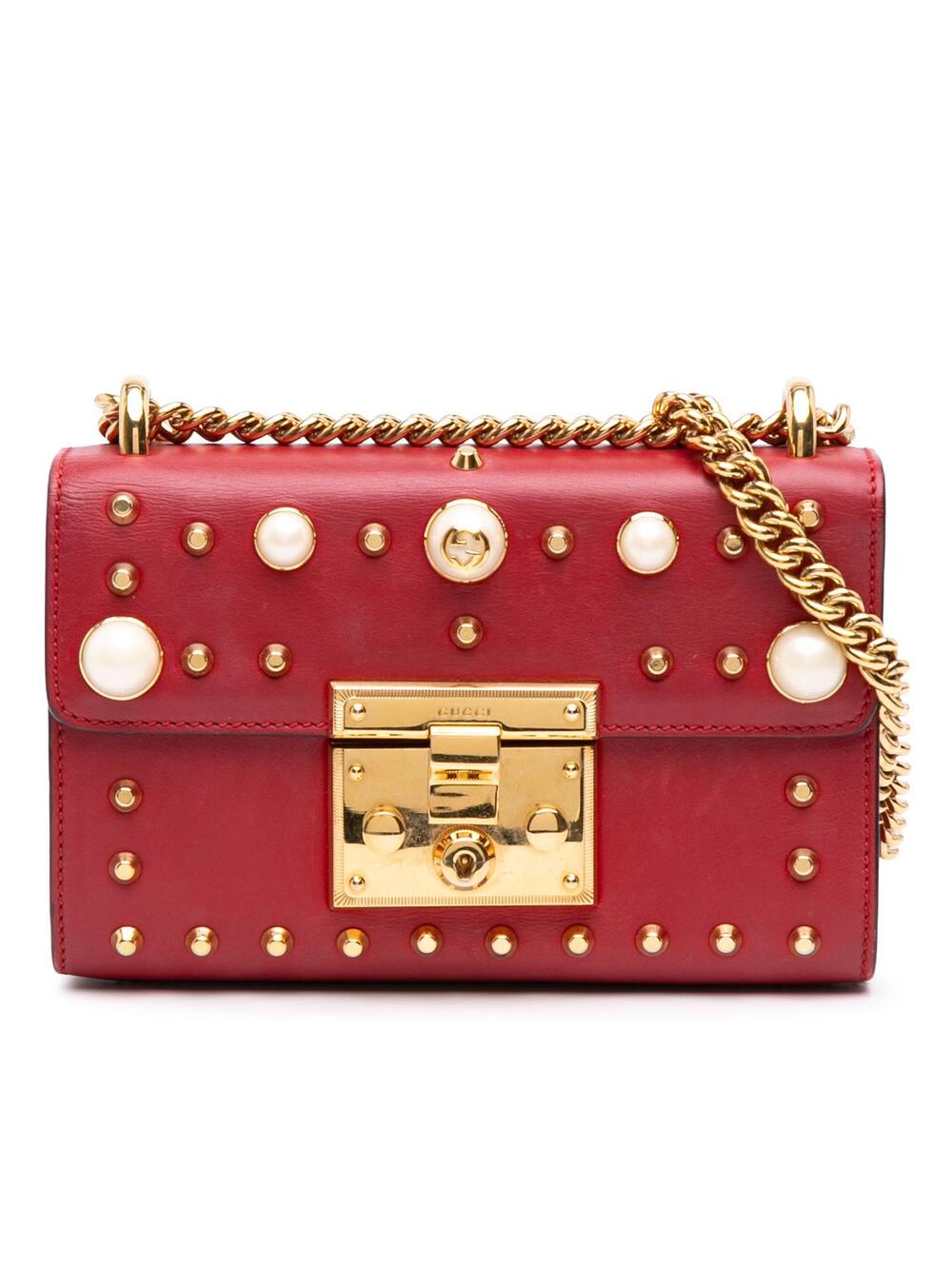 Gucci Small Pearl Studded Leather #341714G63B
